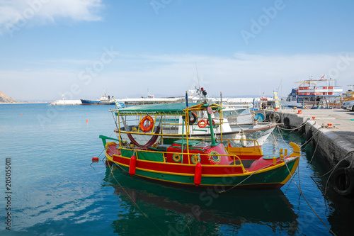 The boats in Agia Galini, Crete.