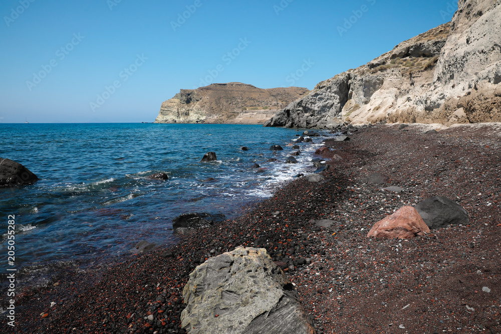 The Red beach, Santorini.