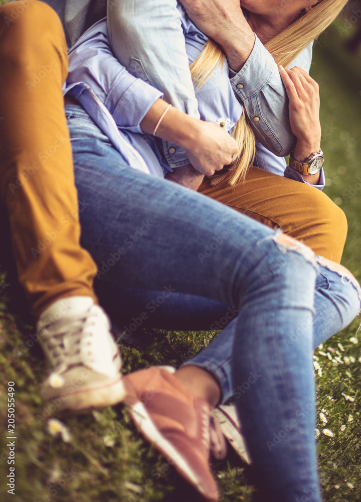 Couple in hug. Couple in hug.