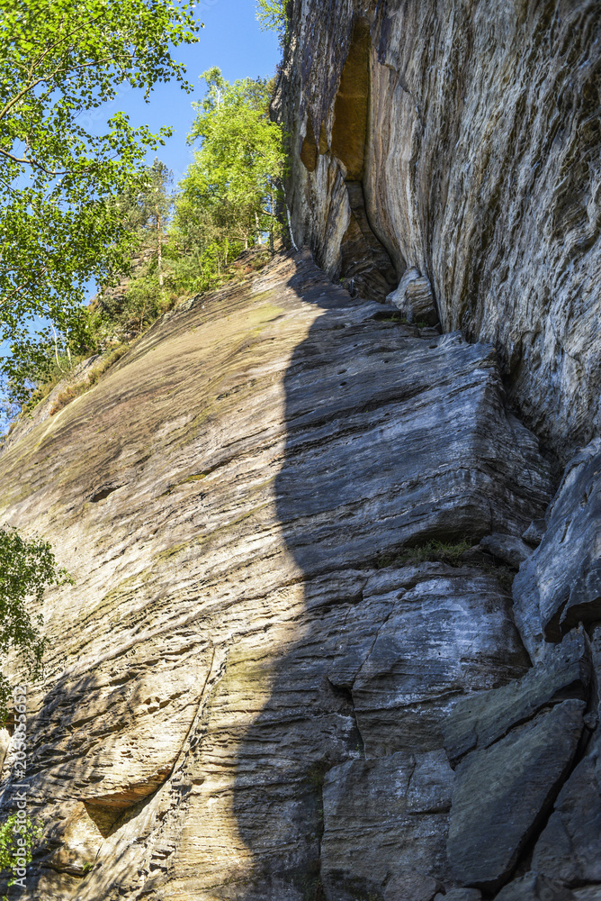 Fototapeta premium Sandstone rocks in the Bohemian Switzerland, Chech.