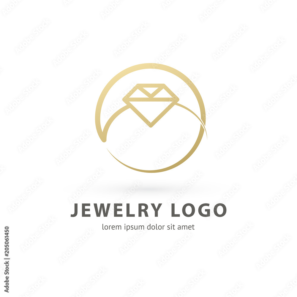 Fototapeta premium Logo design abstract engagement vector template.