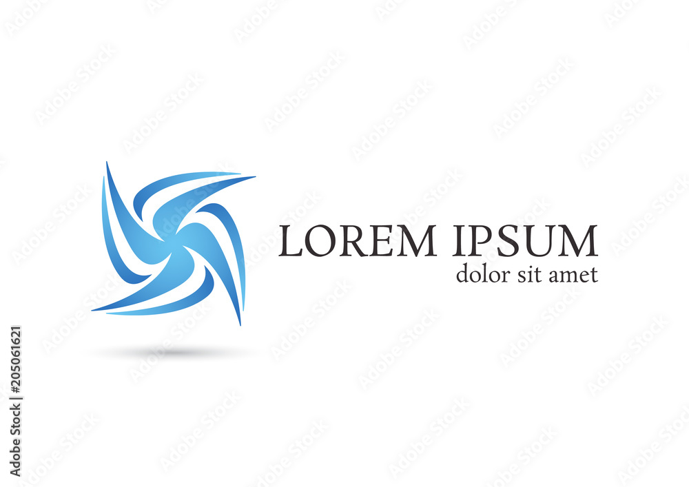 blue environment vector logo design template, leaf icon, eco sign, pure power symbol, vector illustration blue environment vector logo design template, leaf icon, eco sign, pure power symbol, vector illustration