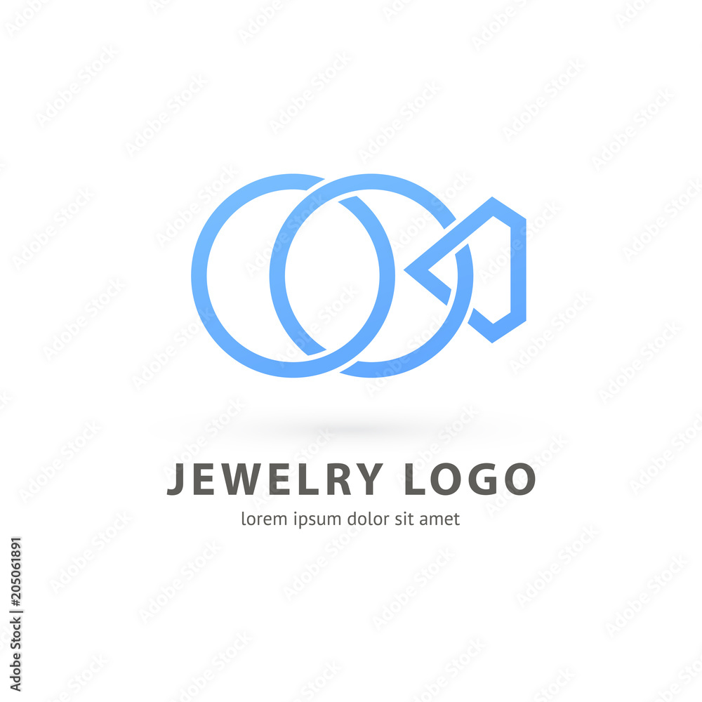 Logo design abstract engagement vector template.