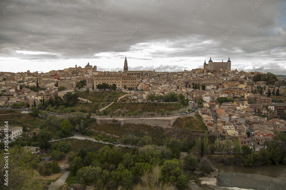 Vista de la ciudad de Toledo en Castilla la Mancha