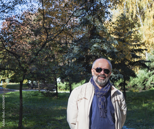 Portrait of a mature man in sunglasses