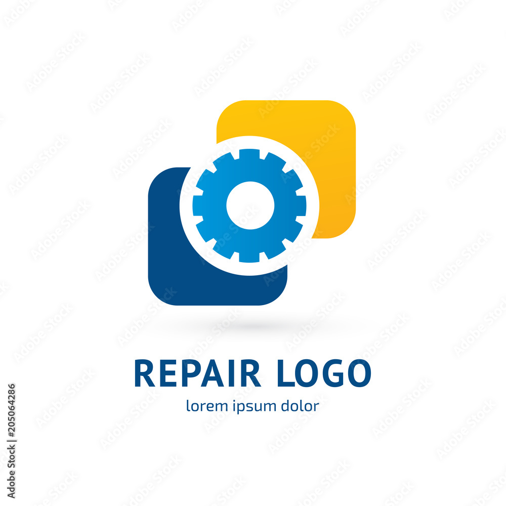Logo design abstract repair vector template. Logo design abstract repair vector template.
