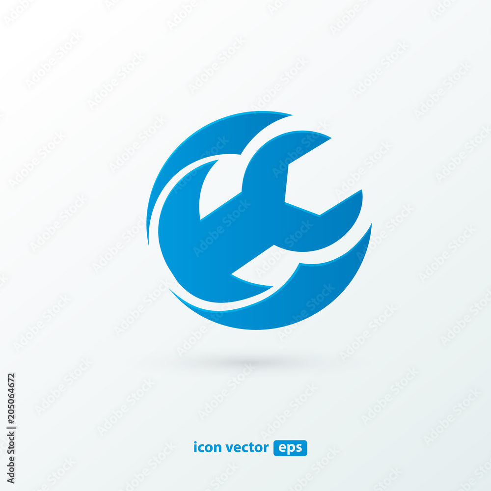 Logo design abstract repair vector template. Logo design abstract repair vector template.