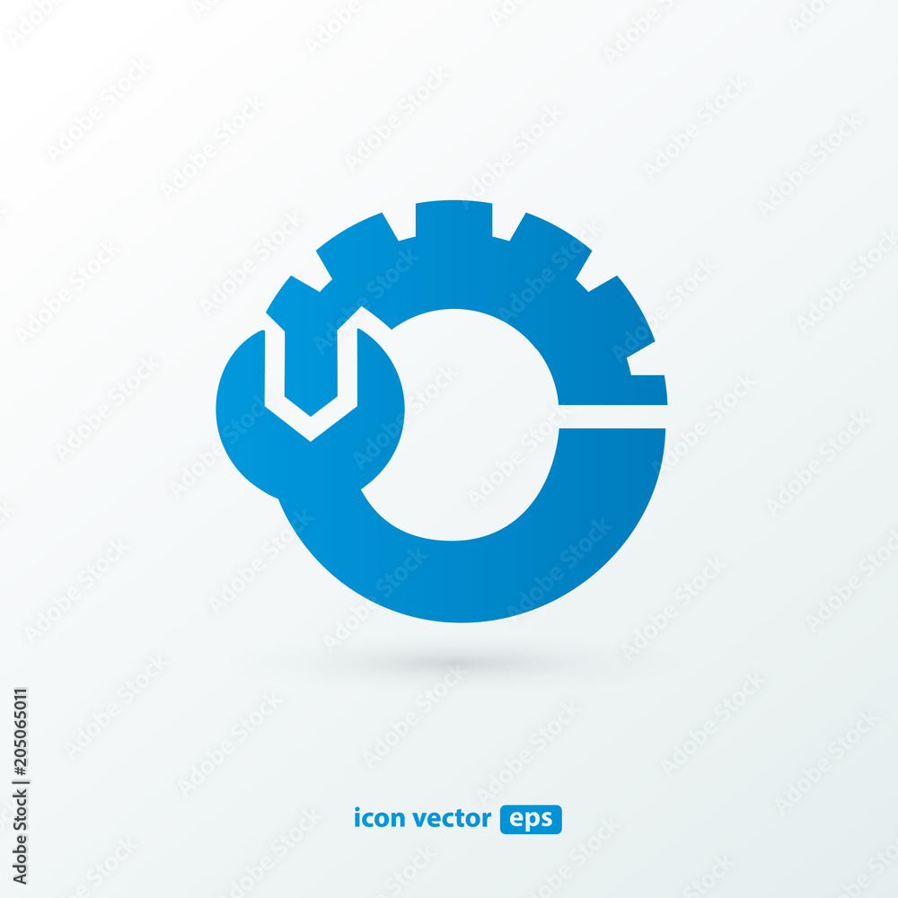 Logo design abstract repair vector template. Logo design abstract repair vector template.