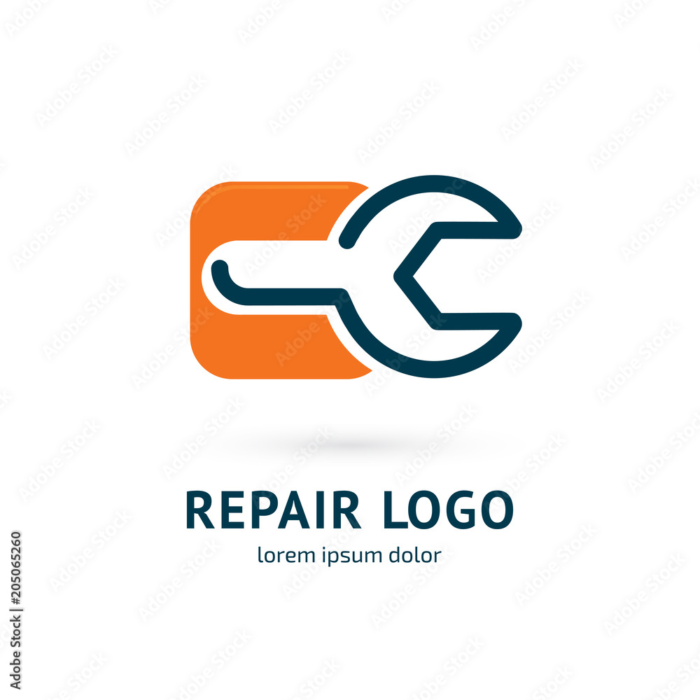 Logo design abstract repair vector template. Logo design abstract repair vector template.