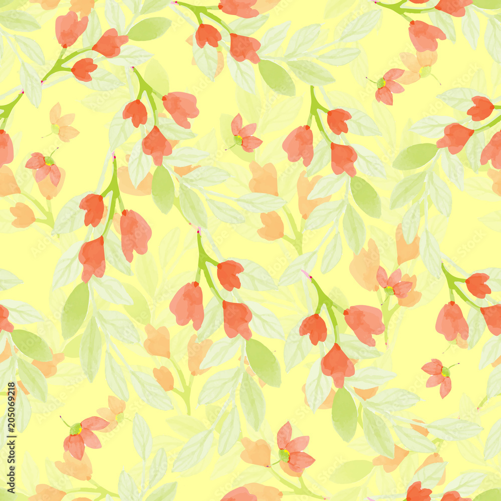 Seamless repeating floral pattern Seamless repeating floral pattern