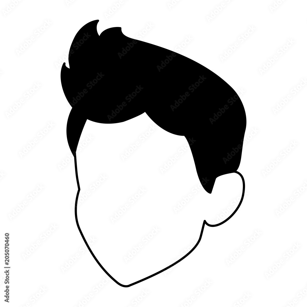 Young man faceless vector illustration graphic design Young man faceless vector illustration graphic design