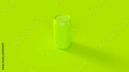 Green Drinks Can 3d illustration 