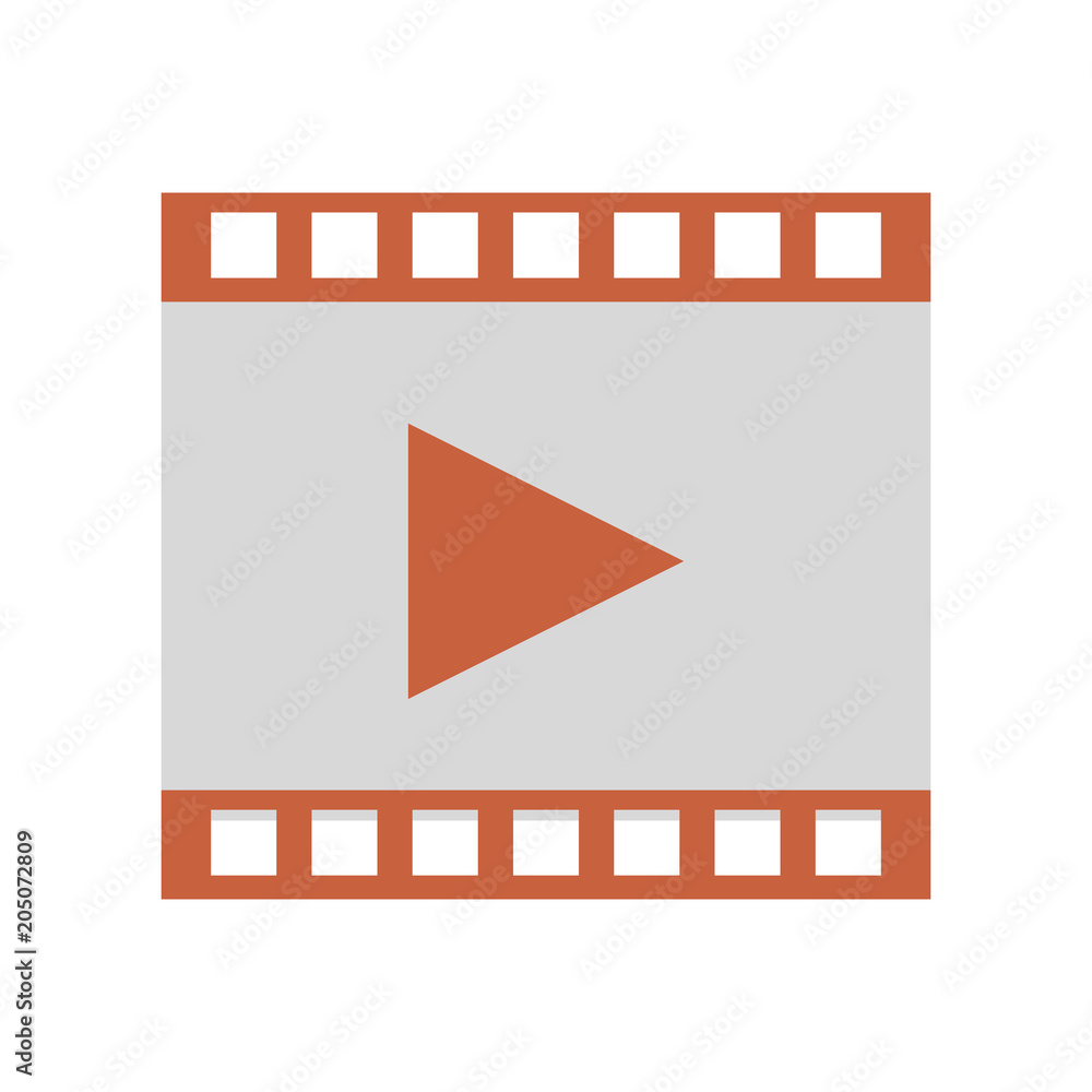 Fototapeta premium Play video symbol vector illustration graphic design