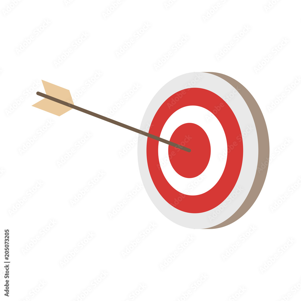 Target dartboard symbol vector illustration graphic design