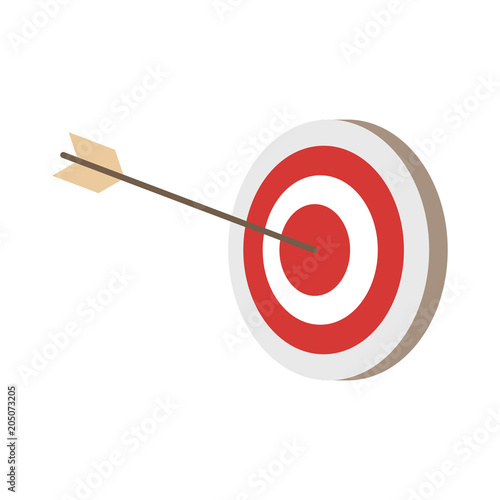 Target dartboard symbol vector illustration graphic design © Jemastock