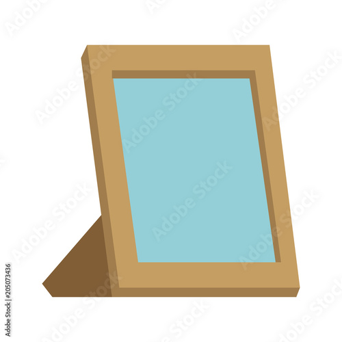 Empty portrait frame vector illustration graphic design