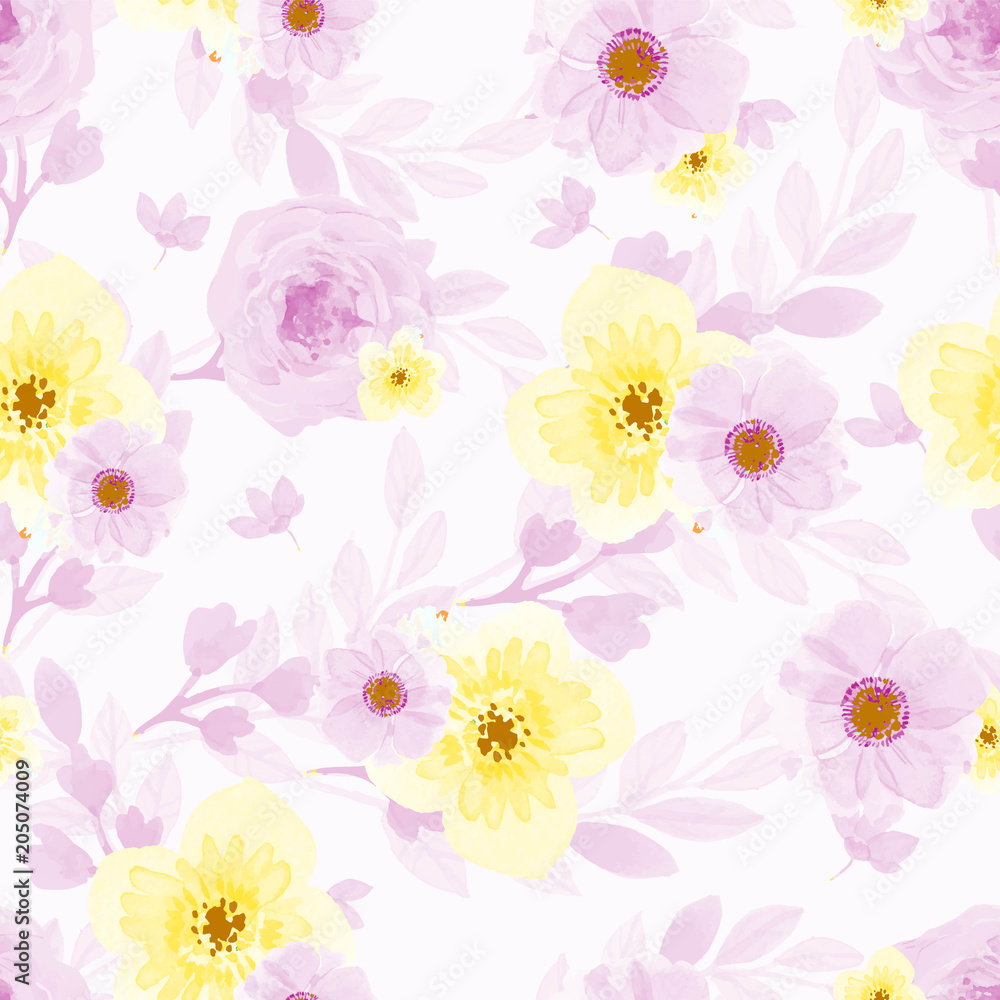 Seamless repeating floral pattern Seamless repeating floral pattern