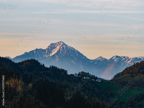 Mountain landscape on sunset © at_shoots