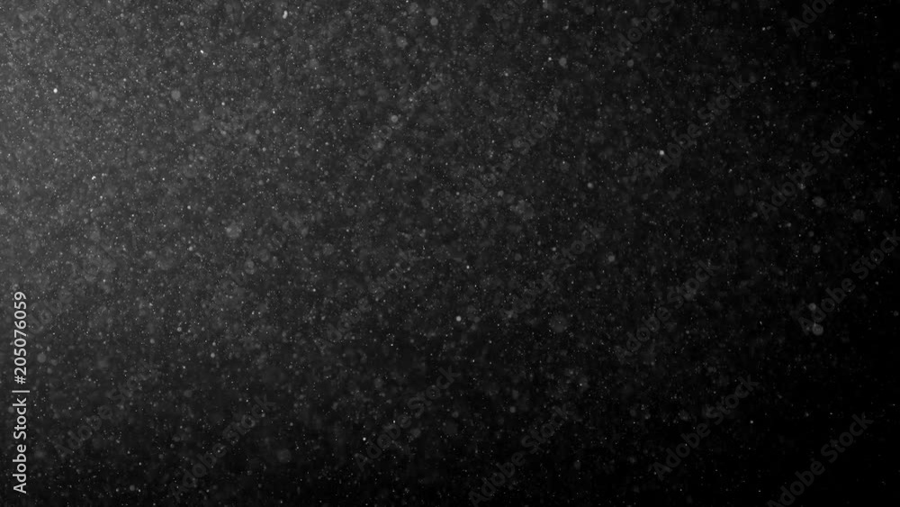 Natural Organic Dust Particles Floating On Black Background. Glittering Sparkling Particles Randomly Spin In The Air With Bokeh. Dynamic Particles With Fast And Slow Motion. Shimmering Dust In Space. Natural Organic Dust Particles Floating On Black Background. Glittering Sparkling Particles Randomly Spin In The Air With Bokeh. Dynamic Particles With Fast And Slow Motion. Shimmering Dust In Space.