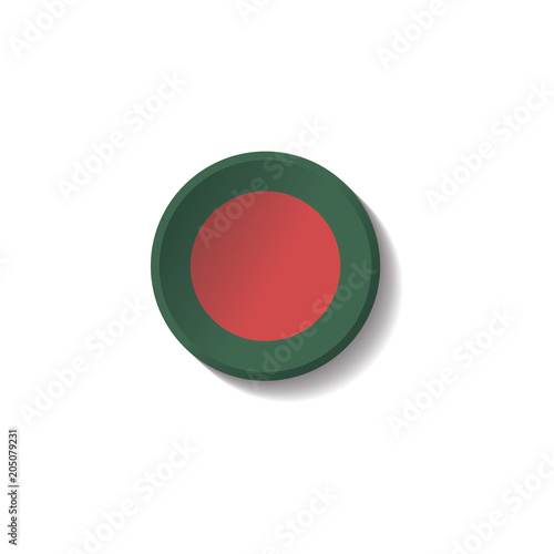 Vector - BANGLADESH Flag Paper Circle Shadow Button Free Download Vector - BANGLADESH Flag Paper Circle Shadow Button - GFXLoad