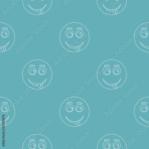 Smile pattern vector seamless repeating for any web design