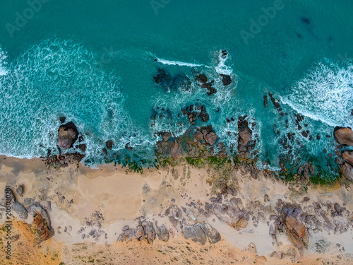 jericoacoara rocky ocean photo