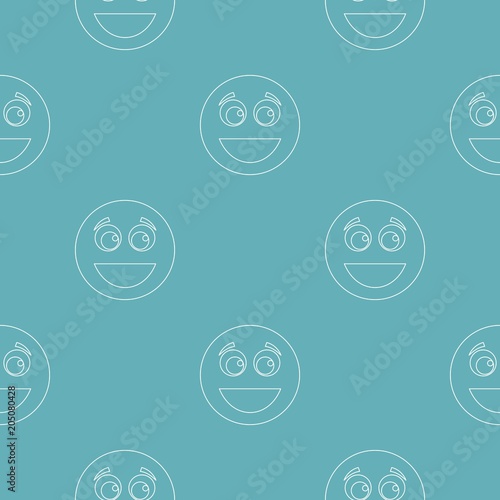 Smile pattern vector seamless repeating for any web design