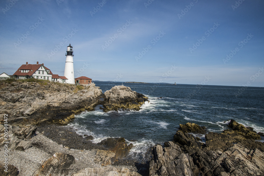 Lighthouse in the coast