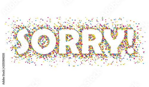 SORRY Vector Letters icon