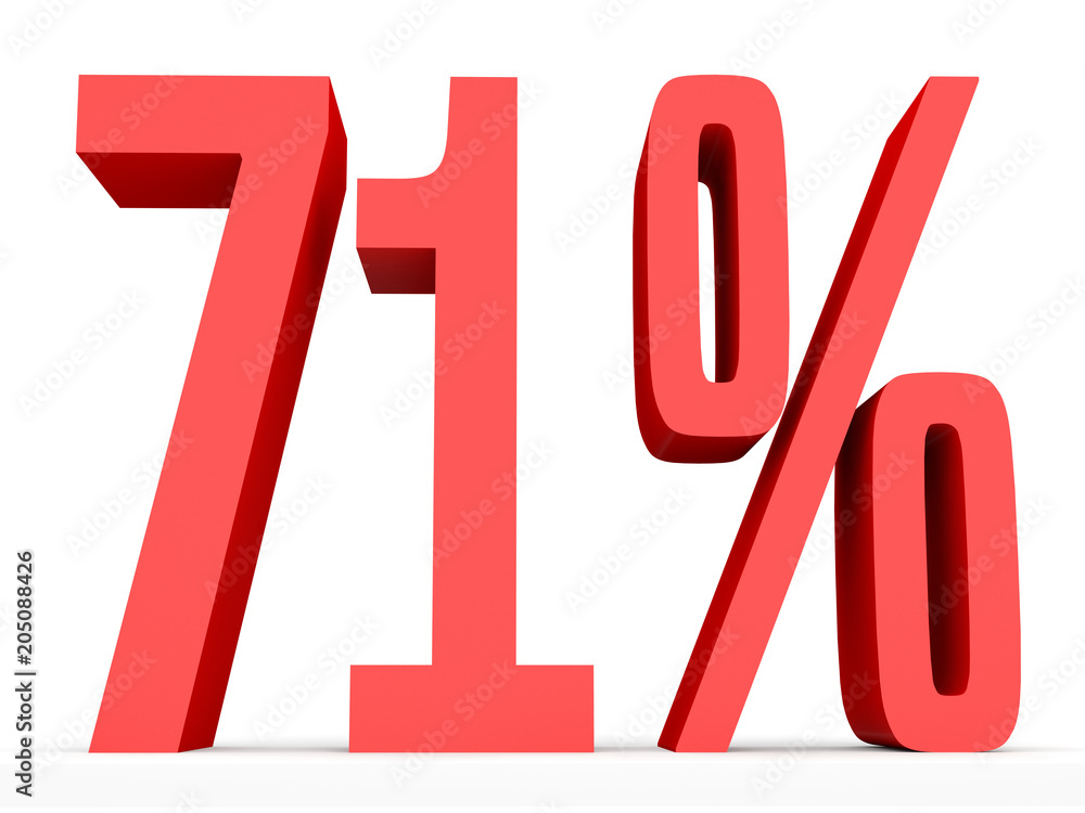 Seventy one percent off. Discount 71 %. Seventy one percent off. Discount 71 %.