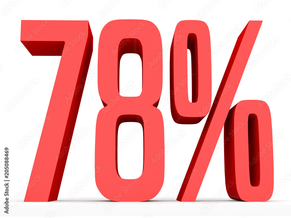 Seventy eight percent off. Discount 78 %. Seventy eight percent off. Discount 78 %.