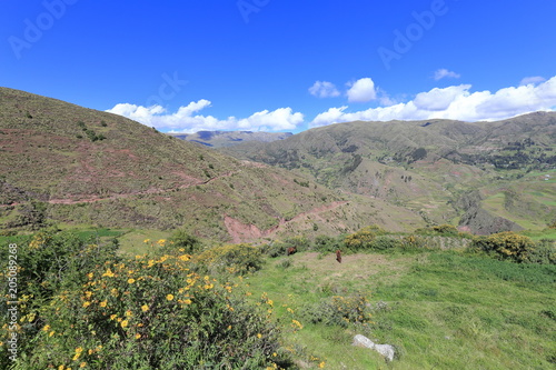 Andine Landschaft nahe Ccorca, Cusco - Peru photo