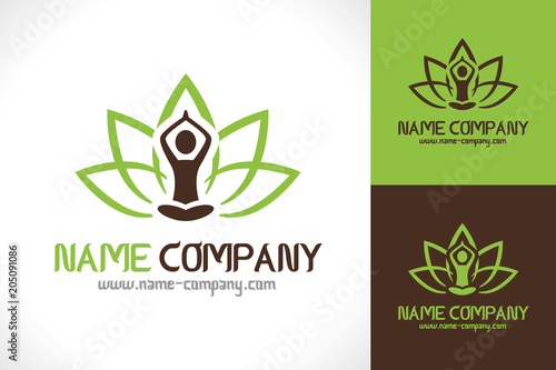 Logo Mediation Zen Lotus Yoga Santé Bien être