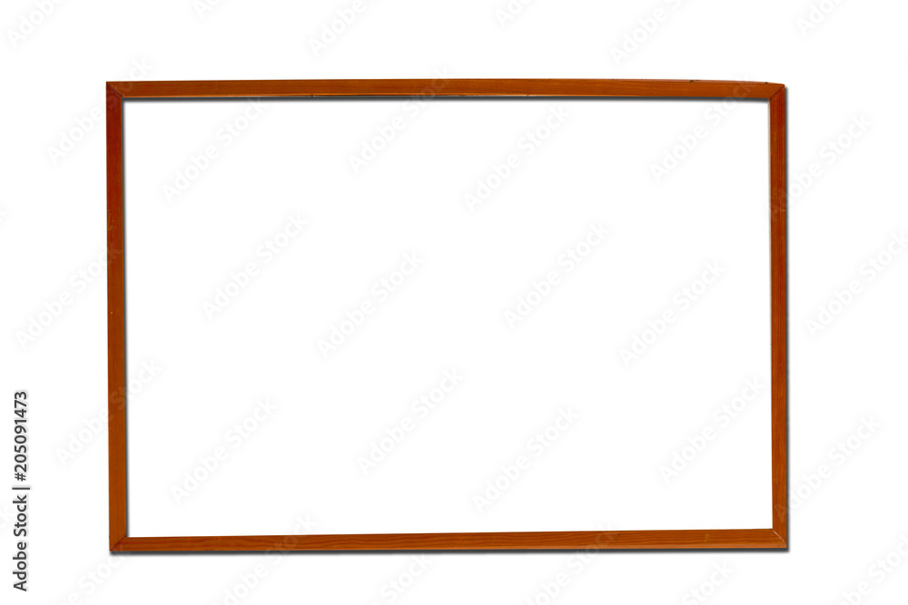 wood frame isolated on white background wood frame isolated on white background