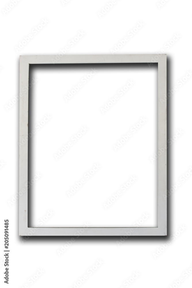 white frame isolated on white background white frame isolated on white background