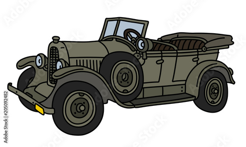 The vintage khaki military convertible