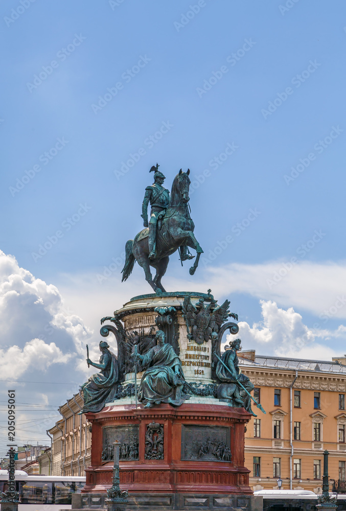 Monument to Nicholas I, Saint Petersburg, Russia