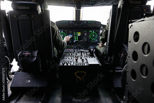 Alenia C2-27J Spartan military aircraft cockpit photo
