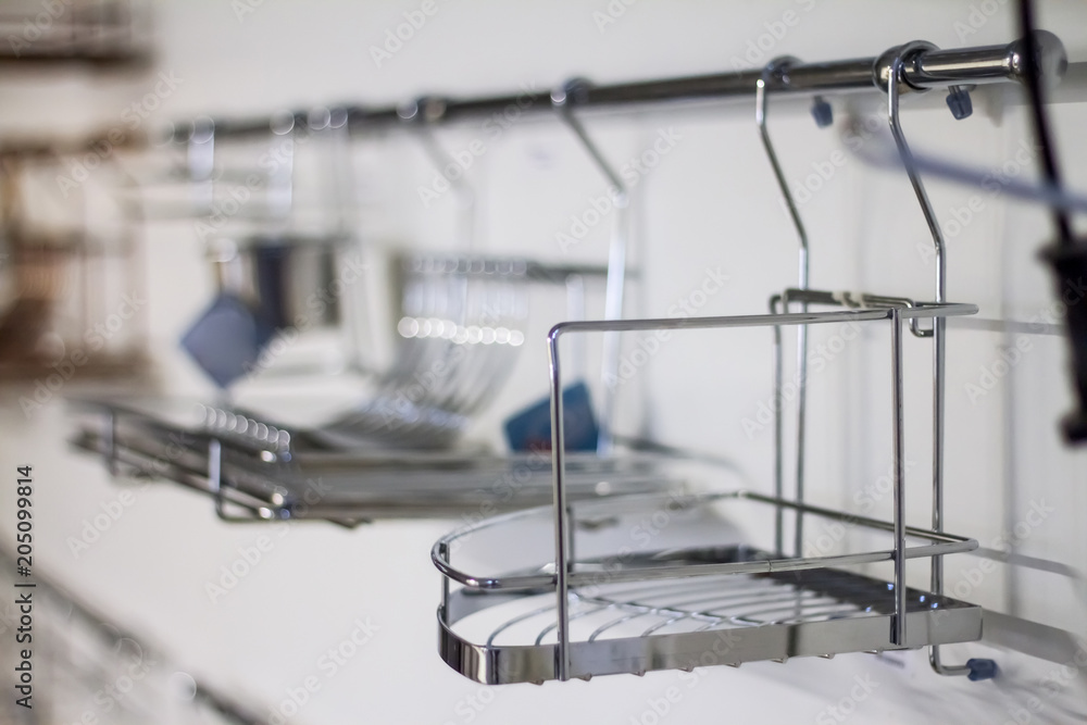 Railing system in the kitchen. Railing system in the kitchen.