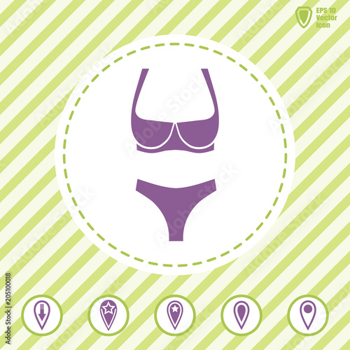 lingerie vector icon