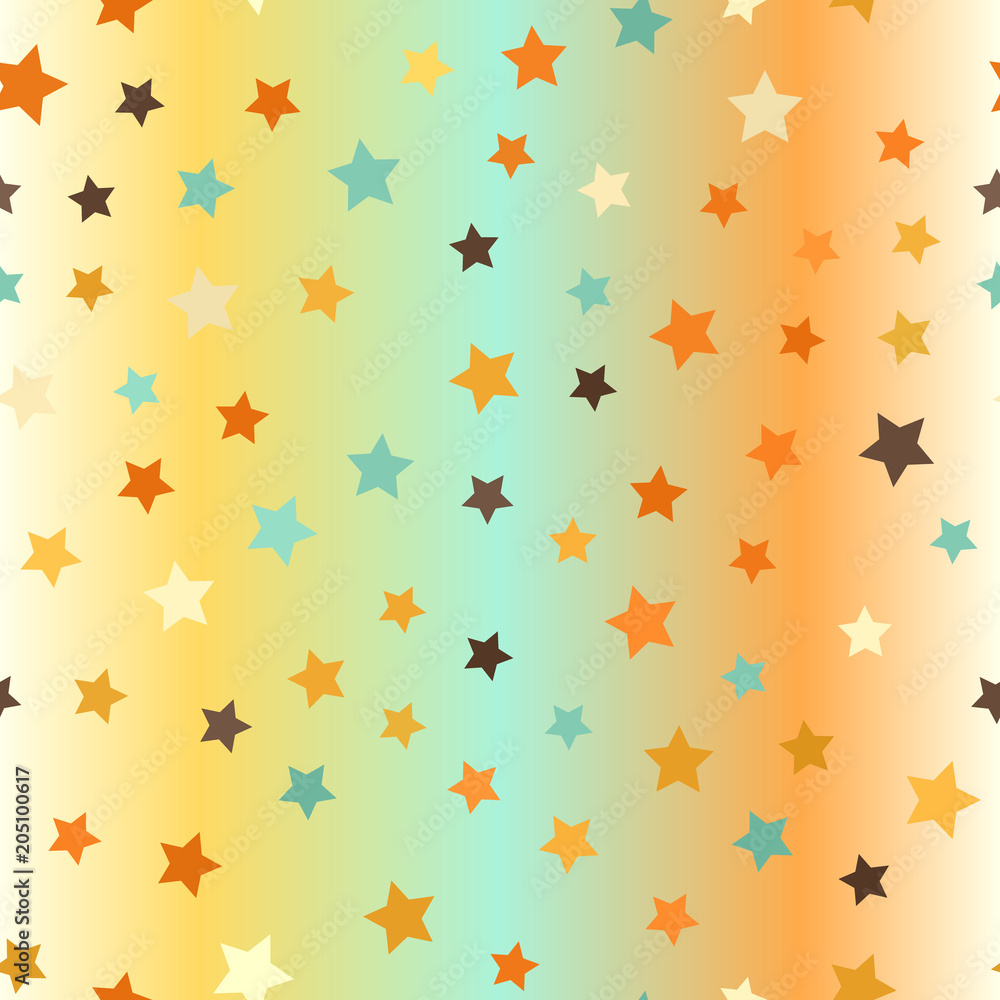 Star pattern. Seamless vector background