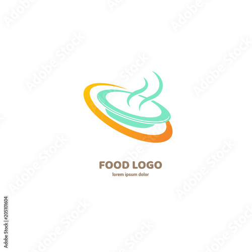 Vector stock logo, abstract natural food vector template.