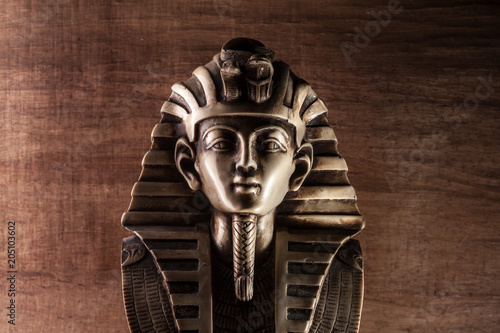 Canvas Print Stone pharaoh tutankhamen mask