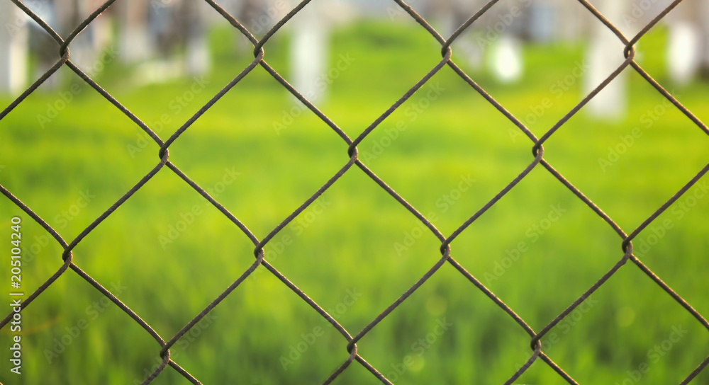 Fototapeta premium Old metal fence background