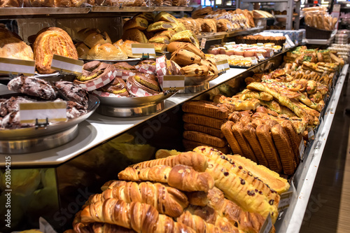 Pastries in a bakery