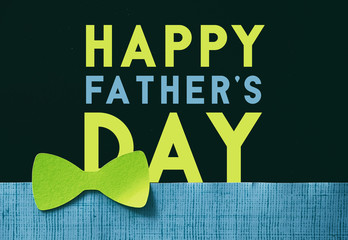 Father's Day vintage bow tie and paper craft graphic for the holiday..