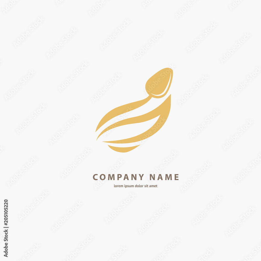 Vector stock logo, abstract sign of food, vector template of fresh meal. Vector stock logo, abstract sign of food, vector template of fresh meal.