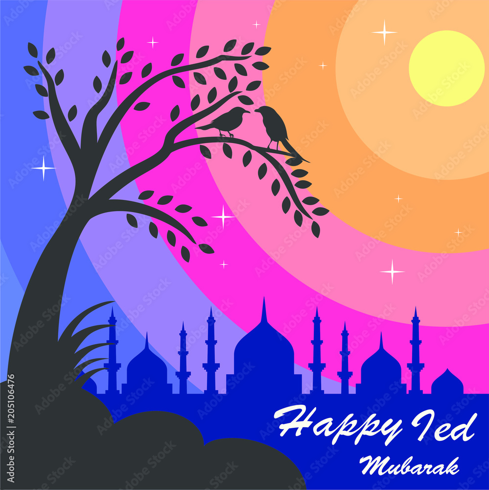 abstract greeting card happy ied
