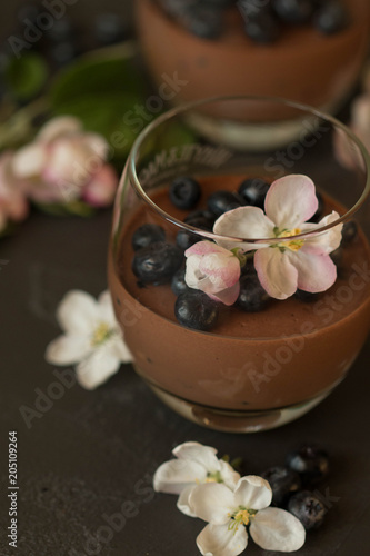  Spring chocolate panna cotta