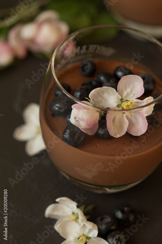 Spring chocolate panna cotta